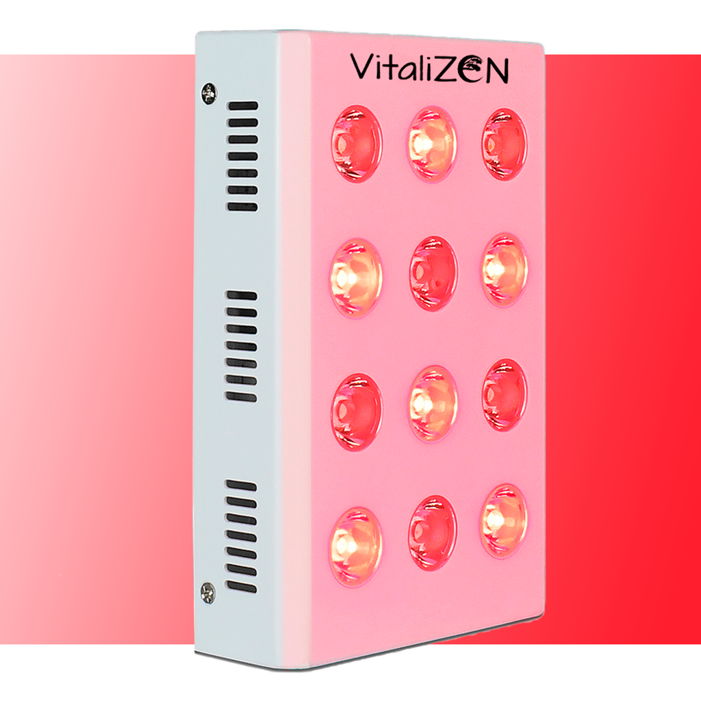 VitaliZEN Cosmo 60 Watt, Rechargeable Red & Near-Infrared Light Therapy Device. 660nm & 850nm. 12 Flicker Free LEDs. Auto Shut-Off Timer. Fully Portable. for Energy, Pain, Skin, Recovery, Performance