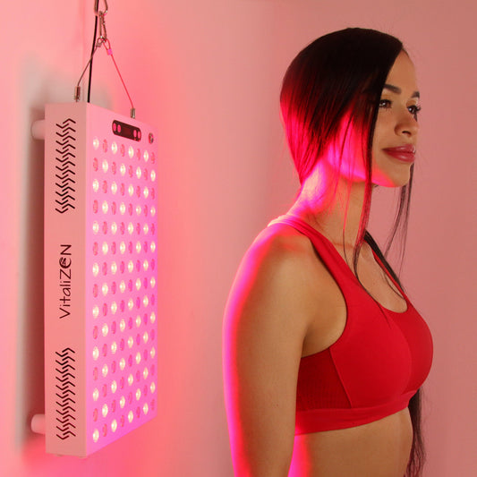600 Watt 660nm & 850nm Red Light Therapy, with Dual Chips, Higher irradiance, Anti-Aging, Pain Relief, Energy, Performance, and Recovery - VitaliZEN
