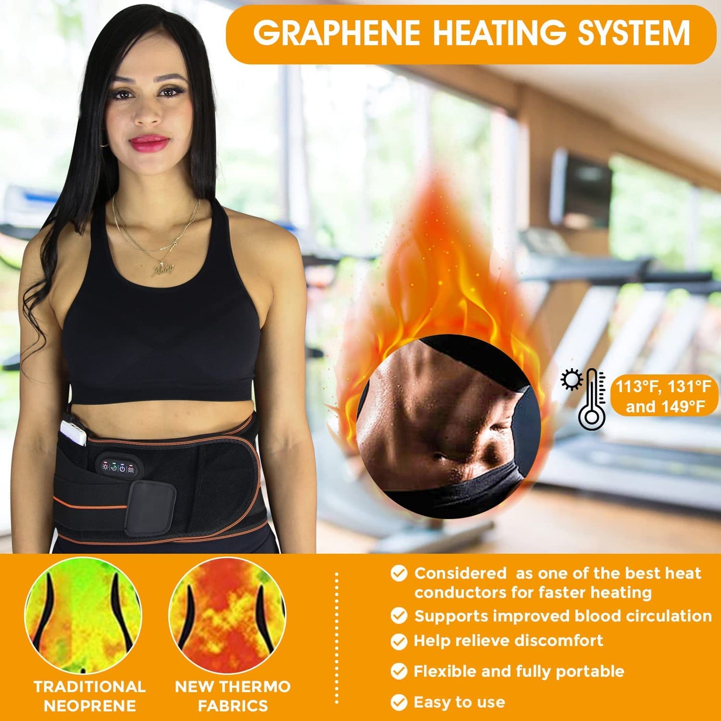 Graphene Heating Massage Belt