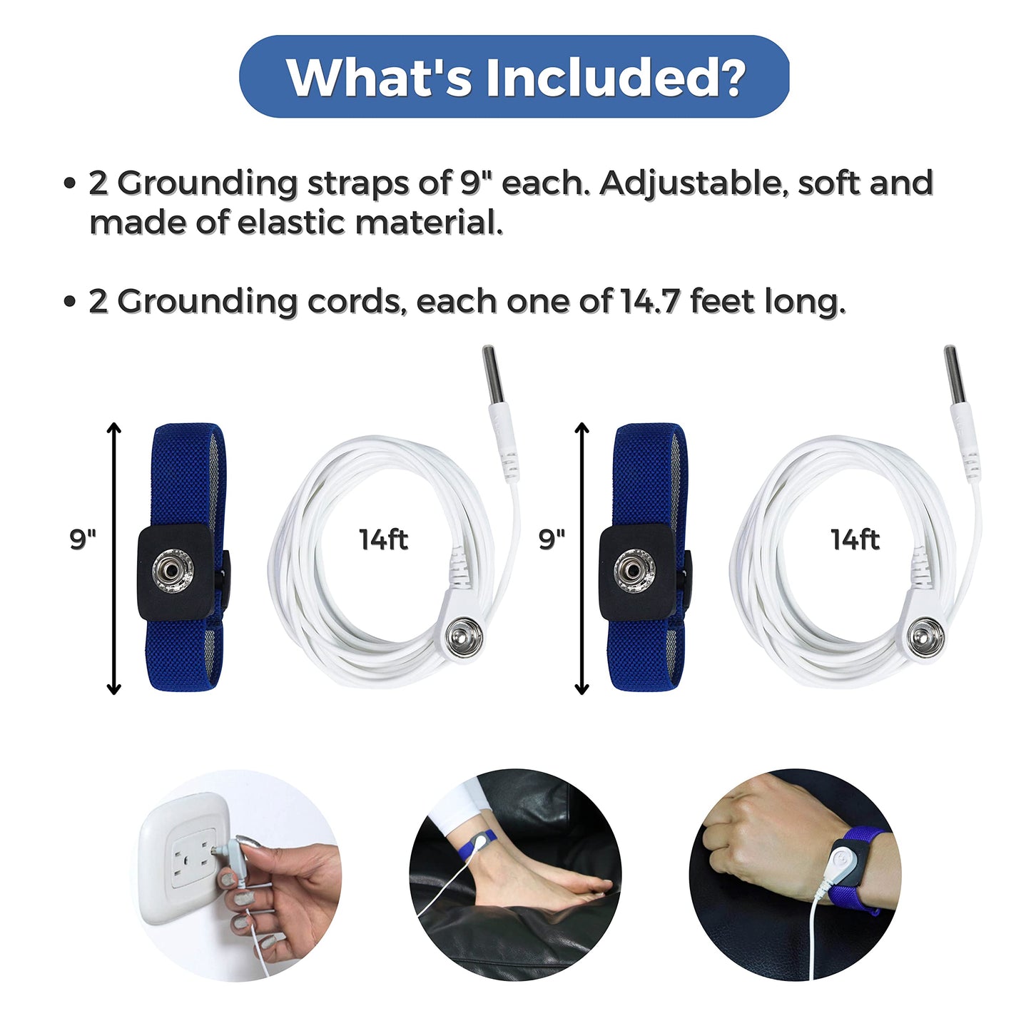 Earthing Wrist Bands Kit (1 Pair)