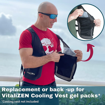 4 x Gel Ice Packs for VitaliZEN Cooling Vest