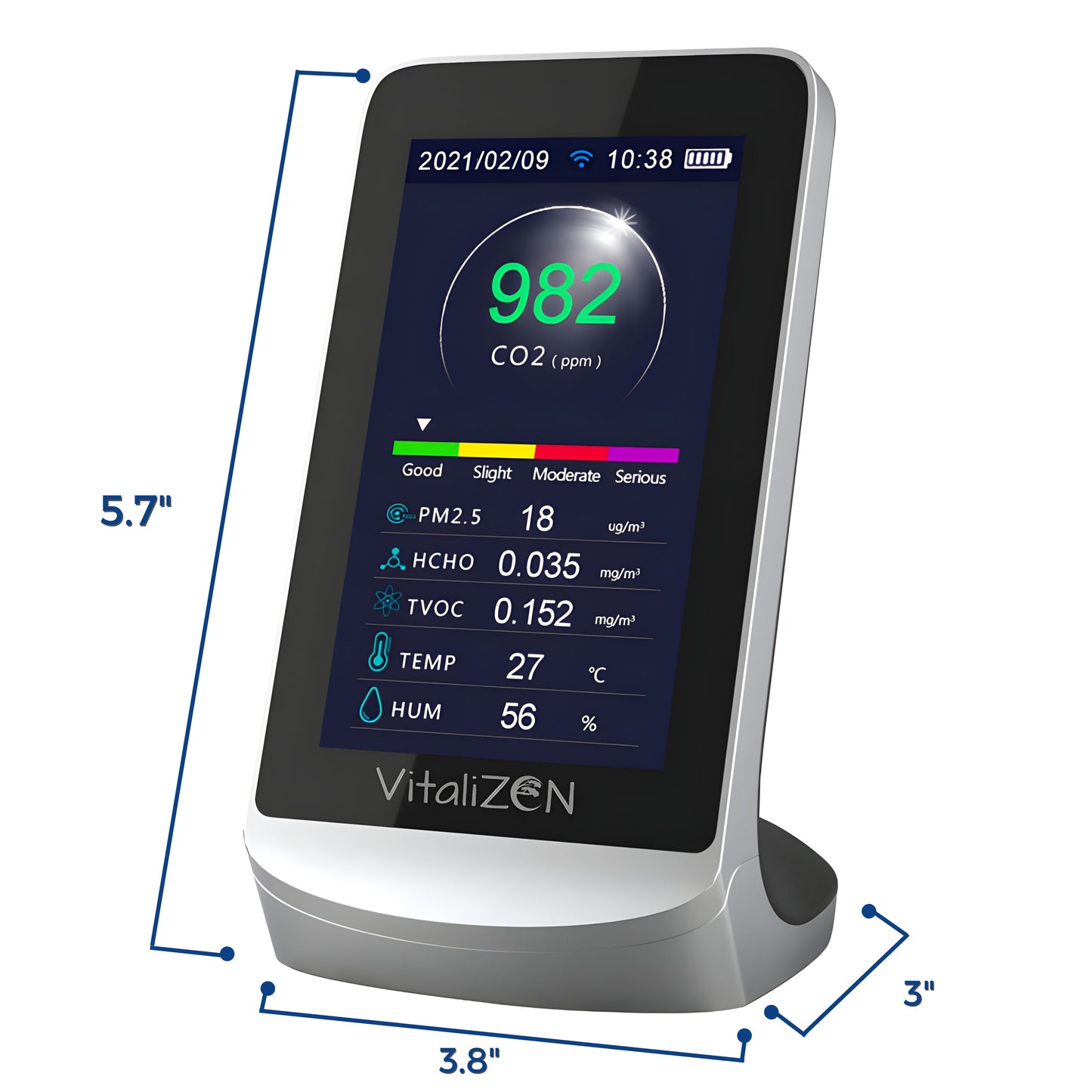 Air Quality Monitor with iOS and Android App