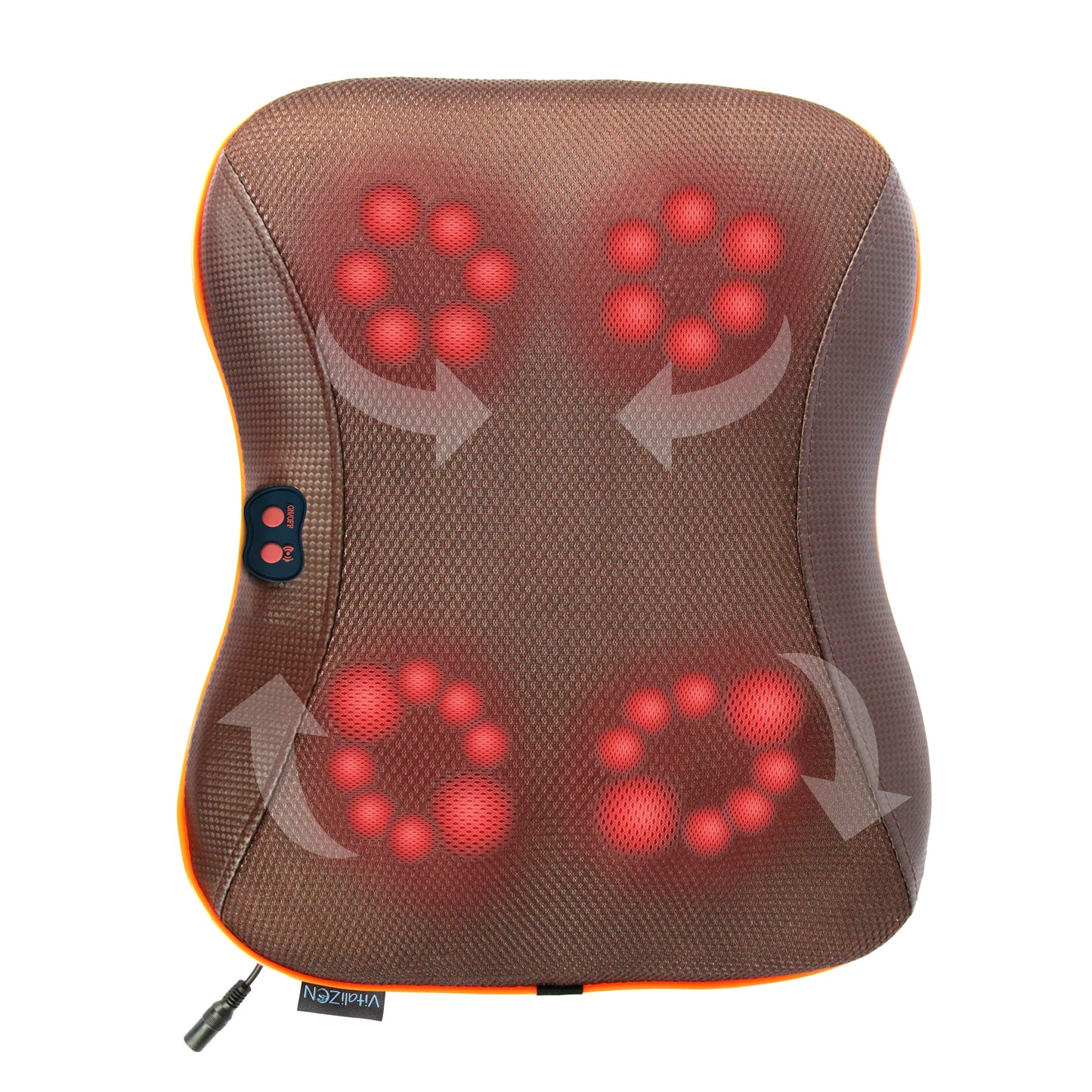 Electric Massage Pillow with Infrared Heating - Pain Relief Massager - VitaliZEN